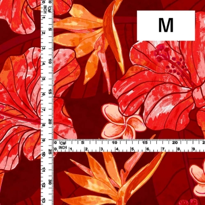 Hula Fabric / Hibiscus / JKH-684-RD