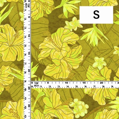 Hula Fabric / Hibiscus / JKH-684-YE