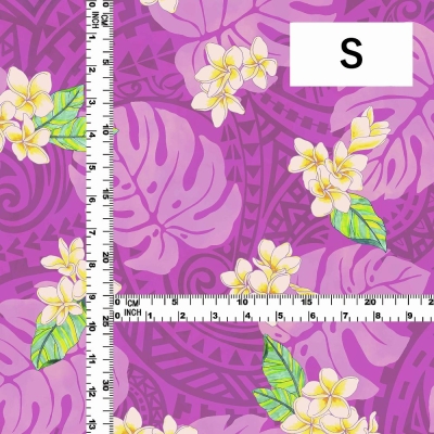Hula Fabric / Kahiko & Plumeria / JKH-686-PI