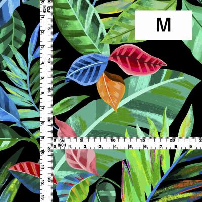 Hula Fabric / Hawaiian Leaf / JKH-698-BK