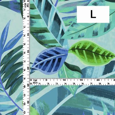 Hula Fabric / Hawaiian Leaf / JKH-698-BL