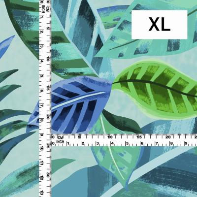 Hula Fabric / Hawaiian Leaf / JKH-698-BL