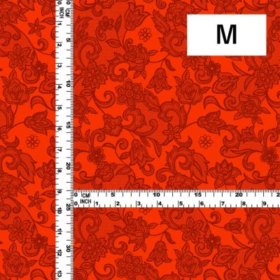 Hula Fabric / Lace Pattern Print / JKH-700-RD
