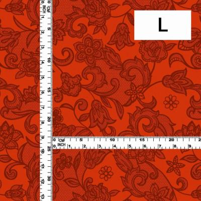 Hula Fabric / Lace Pattern Print / JKH-700-RD