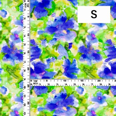 Hula Fabric / Watercolor Floral / JKH-706-BL