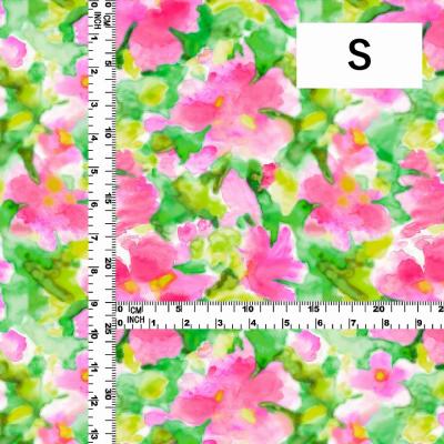 Hula Fabric / Watercolor Floral / JKH-706-GRPI