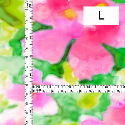 Hula Fabric / Watercolor Floral / JKH-706-GRPI