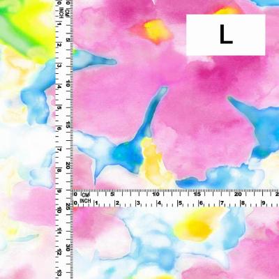 Hula Fabric / Watercolor Floral / JKH-706-LBLPI