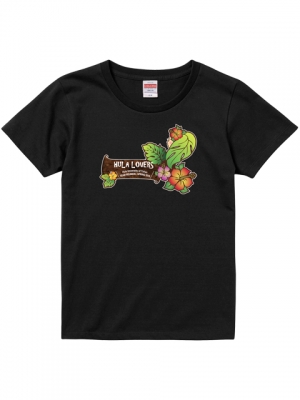 Hula Original Name Print T-shirt / Loco Girl / Black / OT004b