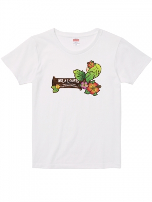 Hula Original Name Print T-shirt / Loco Girl / White / OT004w