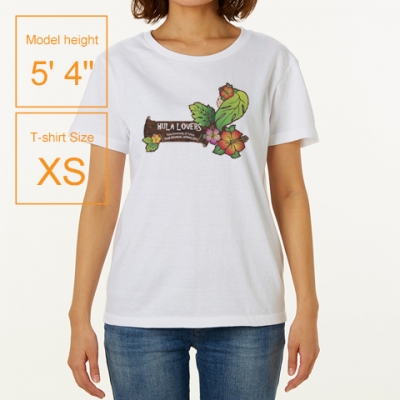 Hula Original Name Print T-shirt / Loco Girl / Black / OT004b