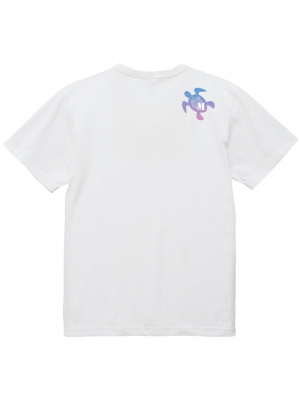 Hula Original Name Print T-shirt / Honu & Hibiscus / White / OT008w