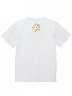 Hula Original Name Print T-shirt / Plumeria & Hibiscus / White / OT009w