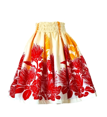Hula Kids Pa'u Keiki XL size/ White / S27-XL