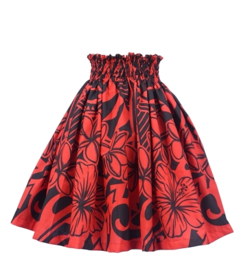 Hula Kids Pa'u Keiki XL size/ Red / S4-XL