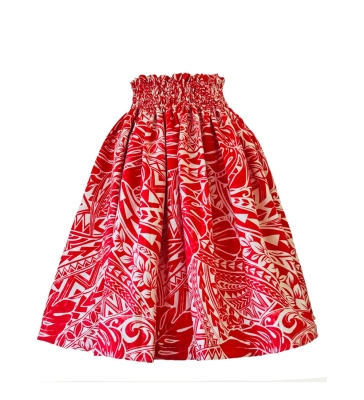 Hula Kids Pa'u Keiki XL size/ Red / S47-XL