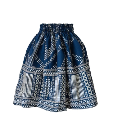 Hula Kids Pa'u Keiki XL size/ Navy & Cream / S69-XL