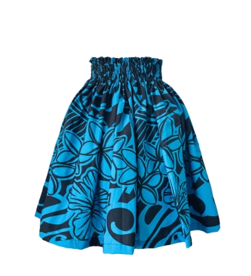 Hula Kids Pa'u Keiki XL size/ Cyan & Black / S80-XL