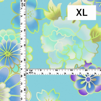 Japan Fabric / Chrysanthemum, Peony & Pine / JWA-001-LBL