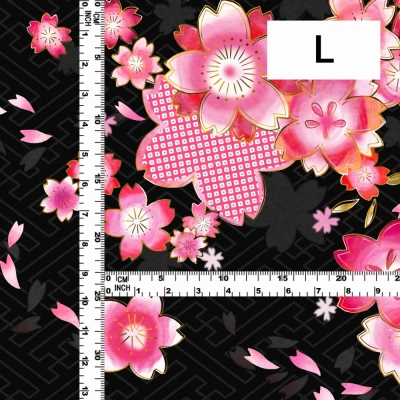 Japan Fabric / Cherry Blossom / JWA-003-BK