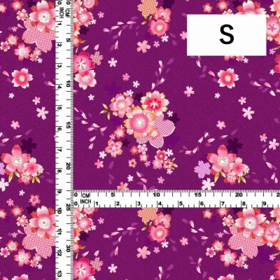 Japan Fabric / Cherry Blossom / JWA-003-RDPU