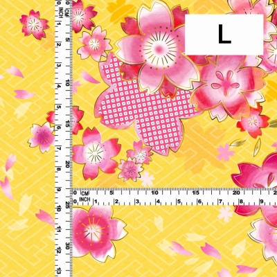 Japan Fabric / Cherry Blossom / JWA-003-YE