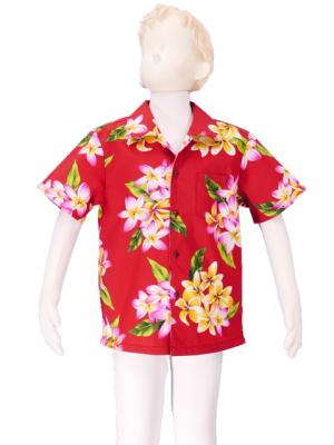 Hawaiian Shirt Boys / Red / Gc102r