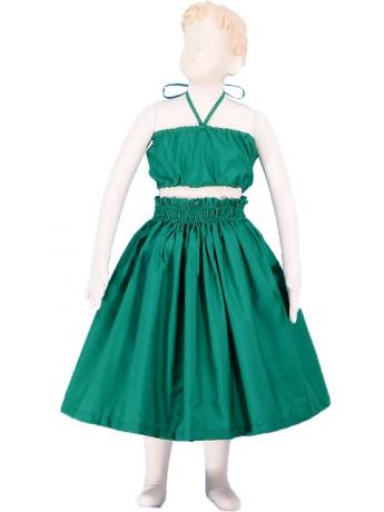Hula Kids Pa'u Keiki / Solid / Green / Gc46gr