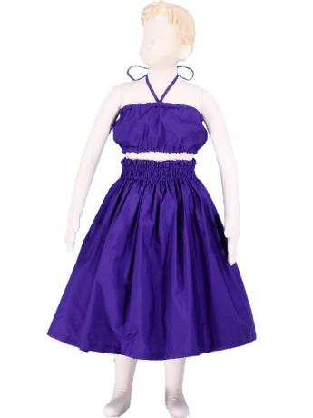 Hula Kids Pa'u Keiki / Solid / Egg Plant / Gc47pu