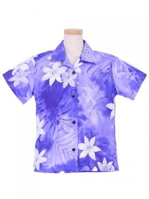 Hawaiian Shirt Girls / Purple / Gc71p
