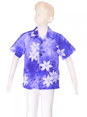 Hawaiian Shirt Boys / Purple / Gc73p