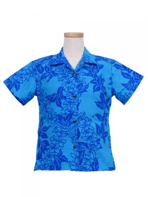 Hawaiian Shirt Girls / Blue / Gc88bl