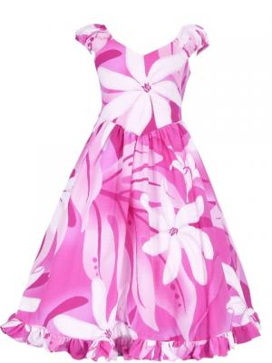 Hula Kids Midi Dress Keiki / Pink / Gcw15