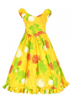 Hula Kids Midi Dress Keiki / Yellow / Gcw5