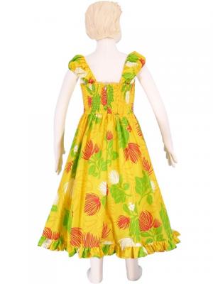 Hula Kids Midi Dress Keiki / Yellow / Gcw5