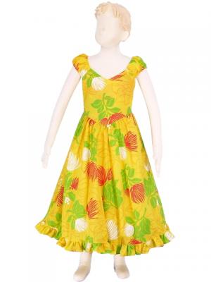 Hula Kids Midi Dress Keiki / Yellow / Gcw5