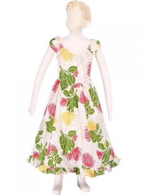 Hula Kids Midi Dress Keiki / Cream / Gcw6