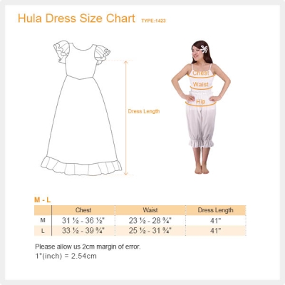 Hula Frilled Sleeves with Velvet & Plumeria Dress / Blue / J1423bl