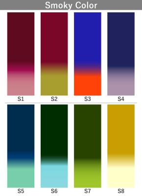 [Gradation]Custom Long Velvet Dress/ Smoky Color Gradation / JC31-gradation-S