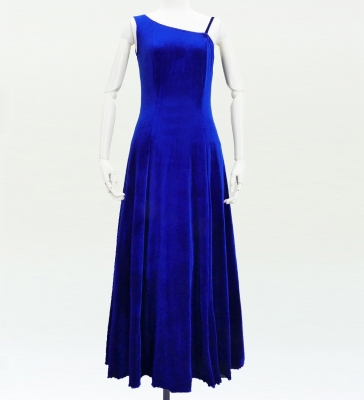 Custom One Shoulder Velvet Dress / JC3-pattern