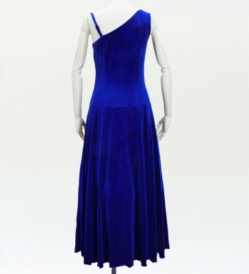Custom One Shoulder Velvet Dress / JC3-pattern