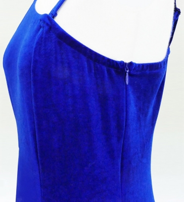 Custom One Shoulder Velvet Dress / JC3-pattern