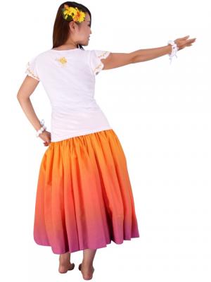 Hula T-shirt / Frilled Sleeve with Rose embroidery / GKD8gw