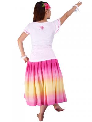 Hula T-shirt / Frilled Sleeve with Rose embroidery / GKD8piw