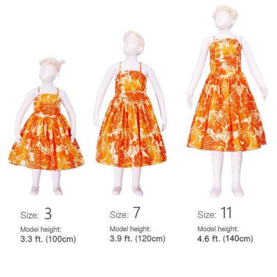 Hula Kids Midi Dress Keiki / Orange / Gp19or