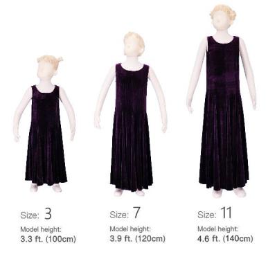 Hula Kids Dress with Velvet / Purple / Gp3p