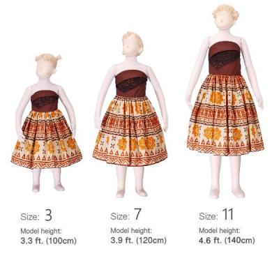 Hula Kids Midi Dress with Kahiko Print / Brown / Gp6br