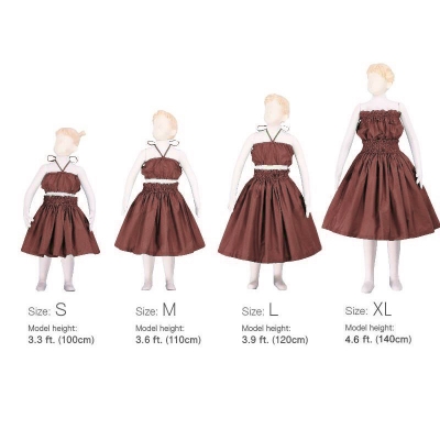 Hula Kids Pa'u Keiki / Solid / Brown / Gc107br