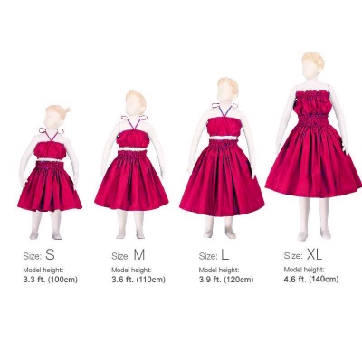 Hula Kids Pa'u Keiki / Solid / Deep Rose / Gc108dr