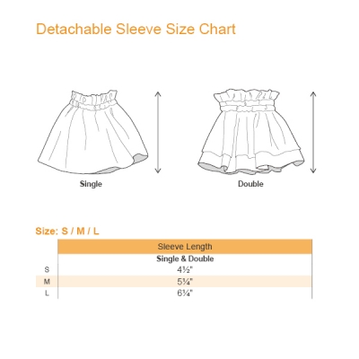 Hula Kids Detachable Single Frilled Sleeves / Gp42